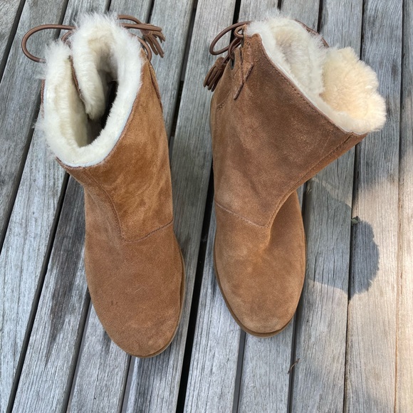 Kookaburra moccasin booties full shearling 9 - Picture 4 of 7